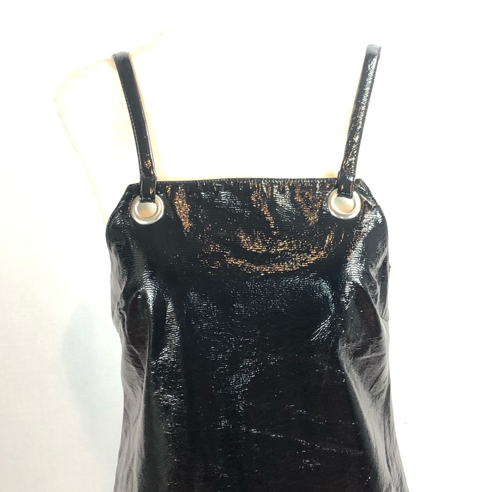 TopShop Black PVC Dress - Picture 3 of 5